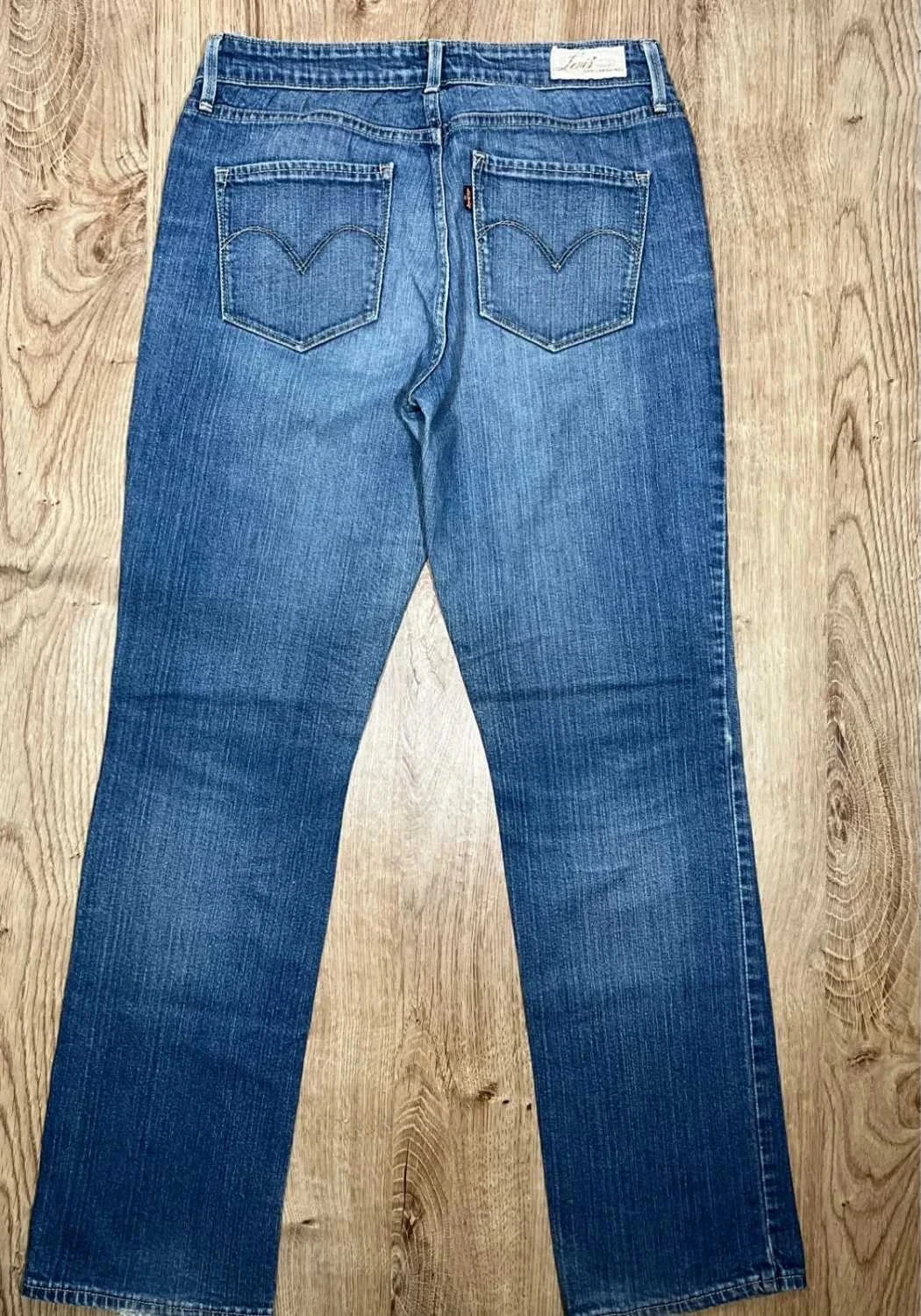 Jean Levi's Demi Curve Straight Leg Taille 8/29 Prepy Coton Bleu Lvf 002 – photo 6